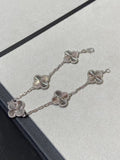 5 Motifs Lucky Silver Bracelet